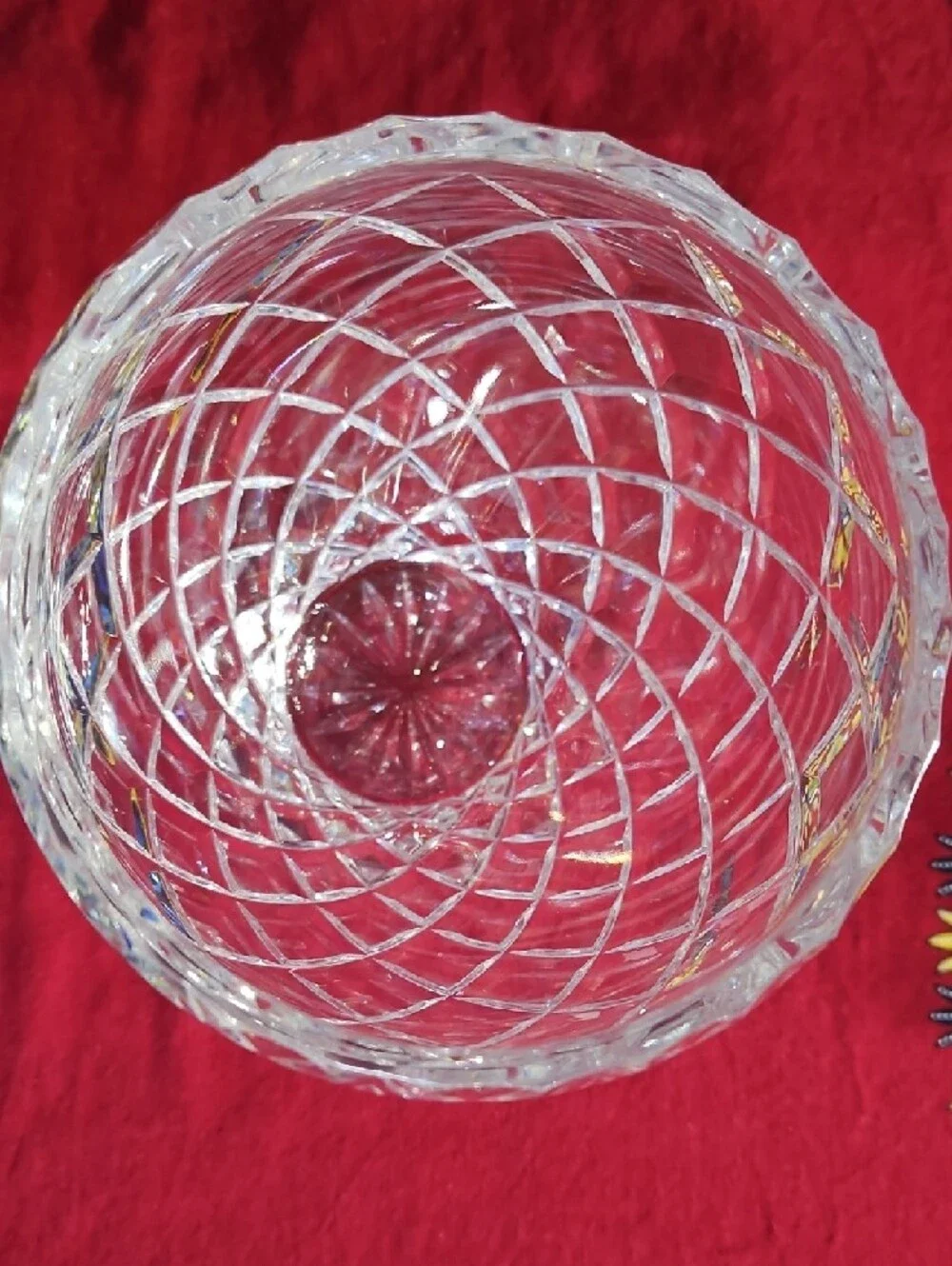 Vintage Kusak Glass Works Hand Cut Crystal Berlin Pattern Bohemian Vase, #2